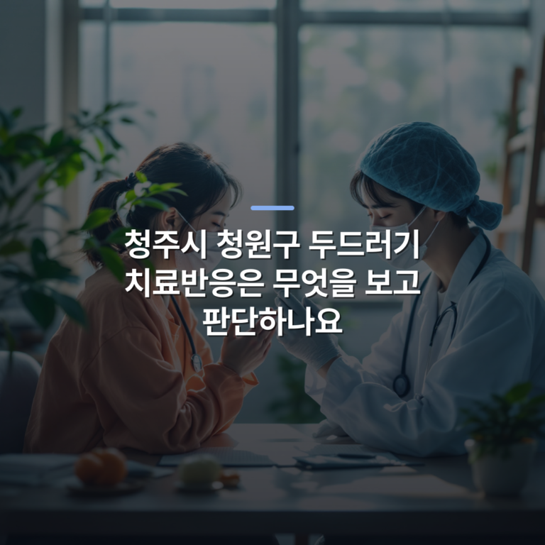 청주시 청원구 두드러기 치료반응은 무엇을 보고 판단하나요